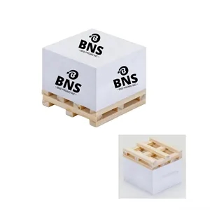 4 Side Printing Memo Cube Adhesive Sticky Pad Note w Pallet