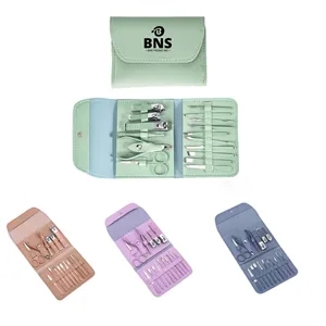 16pcs Manicure Pedicure Tool Set Nail Clippers Kit