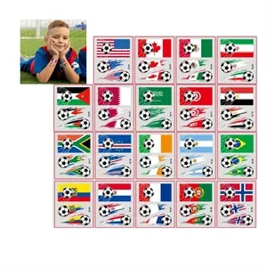 2026 World Cup National Flag Temporary Face Tattoos