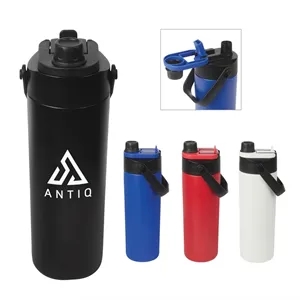 Calverton 22 oz. Double Wall Recycled Stainless Steel Wat... | https://www.bestnamebadges.com