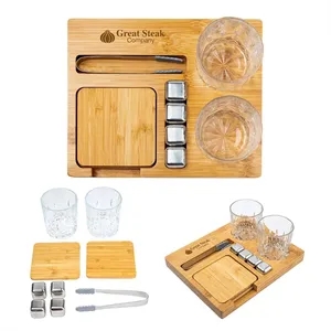 Collins 10-Piece Whiskey Set | https://www.bestnamebadges.com