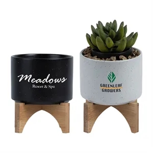 Saratoga Ceramic Flower Pot | https://www.bestnamebadges.com