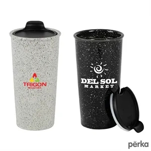 Perka® Salento 14 oz. Double Wall Ceramic Tumbler | https://www.bestnamebadges.com