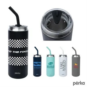 Perka® Cooley 20 oz. Vacuum Insulated Hot/Cold Tumbler | https://www.bestnamebadges.com