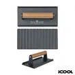 iCOOL® Kodiak Rectangular Cast Iron Meat Press | https://www.bestnamebadges.com