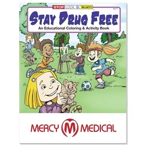 Coloring Book: Stay Drug Free | https://www.bestnamebadges.com