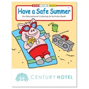 Coloring Book: Have a Safe Summer | https://www.bestnamebadges.com
