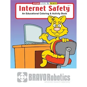 Coloring Book: Internet Safety | https://www.bestnamebadges.com