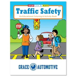 Coloring Book: Traffic Safety | https://www.bestnamebadges.com