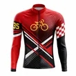 Unisex Full-Color Long Sleeve Cycling Jersey 300 GSM | https://www.bestnamebadges.com