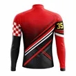 Unisex Full-Color Long Sleeve Cycling Jersey 300 GSM | https://www.bestnamebadges.com