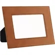 5" x 7" Rawhide Leatherette Photo Frame | https://www.bestnamebadges.com