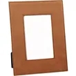 4" x 6" Rawhide Leatherette Photo Frame | https://www.bestnamebadges.com