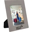 5" x 7" Gray Leatherette Photo Frame | https://www.bestnamebadges.com