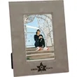 4" x 6" Gray Leatherette Photo Frame | https://www.bestnamebadges.com