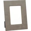 4" x 6" Gray Leatherette Photo Frame | https://www.bestnamebadges.com
