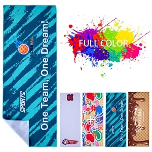 Custom Full Color Cooling Towel 32" x 12"