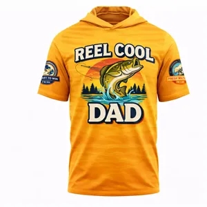 Unisex SolarProtect Sublimated Short Sleeve Hooded Shirt 180