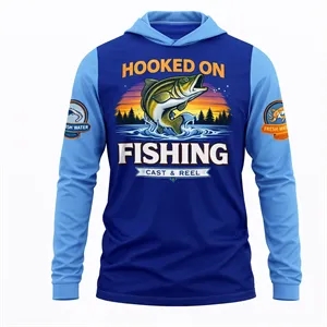 Unisex SolarProtect Sublimated Long Sleeve Hooded T-Shirt