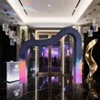 3D Wave Shaped Arch Backdrop | https://www.bestnamebadges.com
