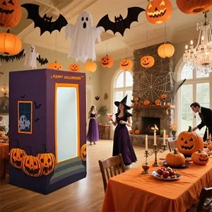 Doll Theme Decor Box Photo Booth | https://www.bestnamebadges.com