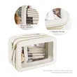 Double-Layer Transparent Travel Toiletry Bag | https://www.bestnamebadges.com