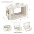 Double-Layer Transparent Travel Toiletry Bag | https://www.bestnamebadges.com