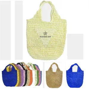 Straw Mesh Tote