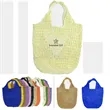 Straw Mesh Tote | https://www.bestnamebadges.com