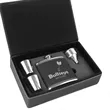 Leatherette Flask Gift Set | https://www.bestnamebadges.com