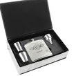 Leatherette Flask Gift Set | https://www.bestnamebadges.com