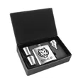 Leatherette Flask Gift Set | https://www.bestnamebadges.com