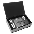 Leatherette Flask Gift Set | https://www.bestnamebadges.com