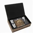 Leatherette Flask Gift Set | https://www.bestnamebadges.com