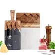 Marble Acacia Board | https://www.bestnamebadges.com