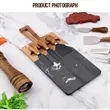Marble Acacia Board | https://www.bestnamebadges.com