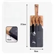 Marble Acacia Board | https://www.bestnamebadges.com