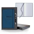 Linen Banded Medio Lined White Page Journal Gift Set | https://www.bestnamebadges.com