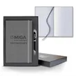 Linen Banded Medio Lined White Page Journal Gift Set | https://www.bestnamebadges.com