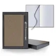 Linen Banded Medio Lined White Page Journal Gift Set | https://www.bestnamebadges.com