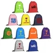 14" X 17" Lightweight Drawstring Budget Backpack | https://www.bestnamebadges.com
