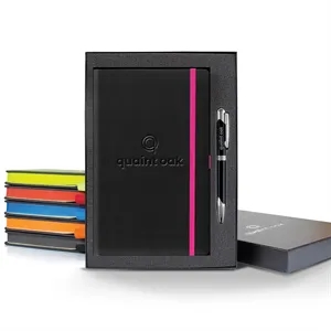 Tucson Edge Medio Lined Ivory Page Journal Gift Set | https://www.bestnamebadges.com