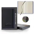 Black Laser Medio Lined Ivory Page Journal Gift Set | https://www.bestnamebadges.com