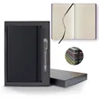 Black Laser Medio Lined Ivory Page Journal Gift Set | https://www.bestnamebadges.com