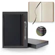 Black Laser Medio Lined Ivory Page Journal Gift Set | https://www.bestnamebadges.com
