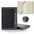 Black Laser Medio Lined Ivory Page Journal Gift Set | https://www.bestnamebadges.com