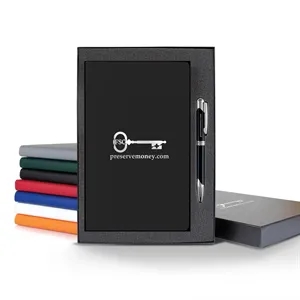 Matra Slim Medio Lined Ivory Page Journal Gift Set | https://www.bestnamebadges.com