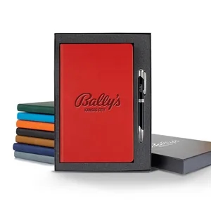 Tucson Slim Medio Lined Ivory Page Journal Gift Set | https://www.bestnamebadges.com