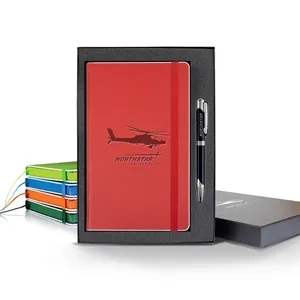 Color Laser Medio Lined White Page Journal Gift Set | https://www.bestnamebadges.com