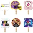 One Sided Paper Fan | https://www.bestnamebadges.com